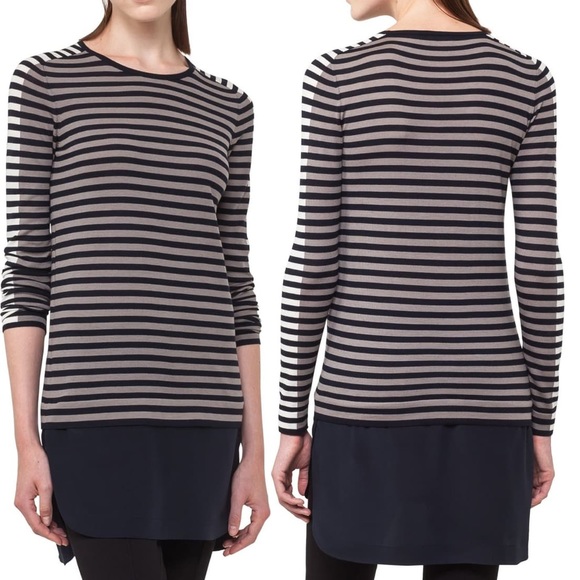 AKRIS PUNTO, Multicolor Stripe Wool Pullover - Picture 2 of 4